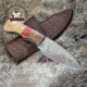 Handmade Damascus Hunting Knife | Damascus Pocket Knife | Hand Forged Knife For Husband Gifts For Boyfriend Gifts For Dad Gifts